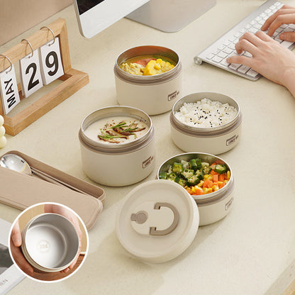 Multi Layer Insulated Stainless Steel Lunchbox with Carry Bag