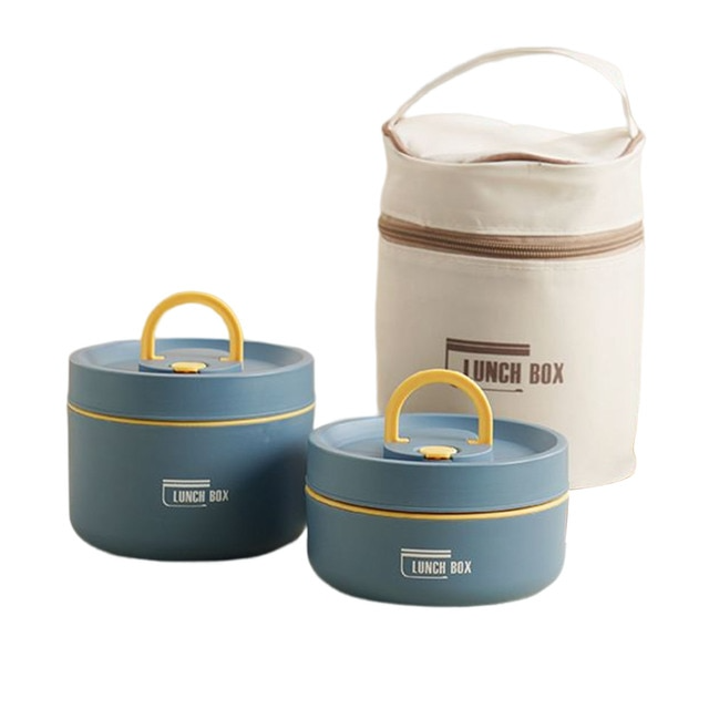 Multi Layer Insulated Stainless Steel Lunchbox with Carry Bag