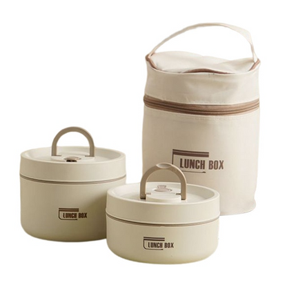 Multi Layer Insulated Stainless Steel Lunchbox with Carry Bag