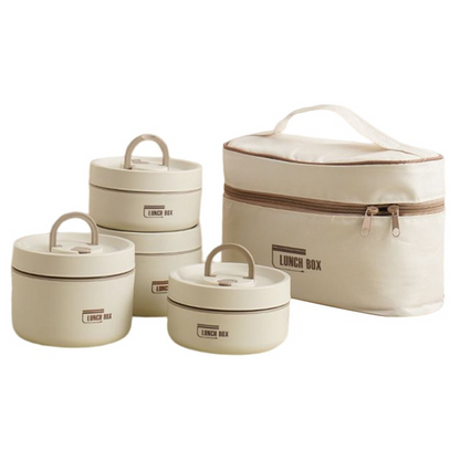 Multi Layer Insulated Stainless Steel Lunchbox with Carry Bag