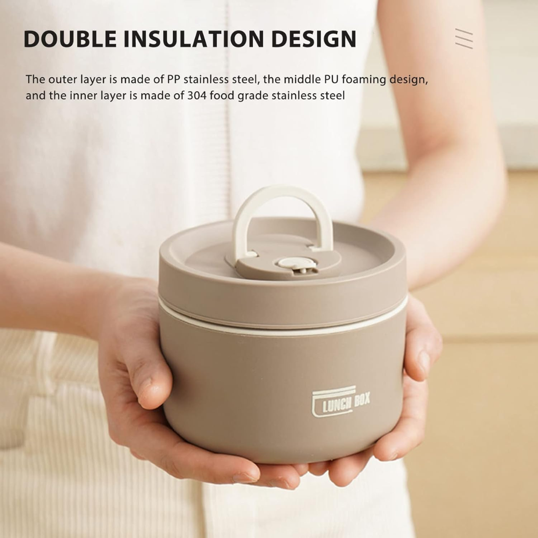 Multi Layer Insulated Stainless Steel Lunchbox with Carry Bag