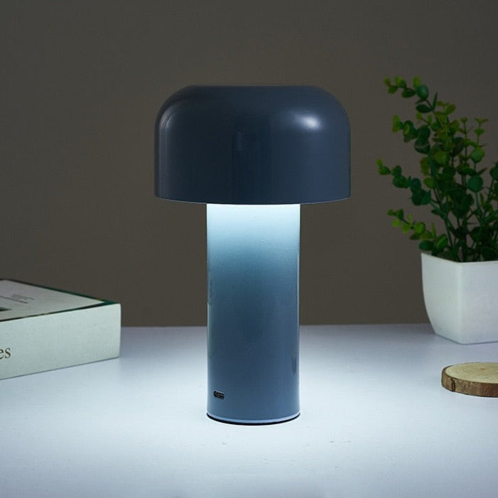 Mushroom Table Lamp – Dimmable Rechargeable LED Light with Touch Control