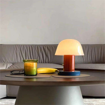 Mushroom Table Lamp with Dimmable LED Lighting and Touch Control