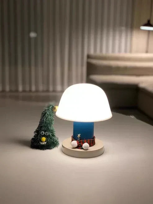 Mushroom Table Lamp with Dimmable LED Lighting and Touch Control