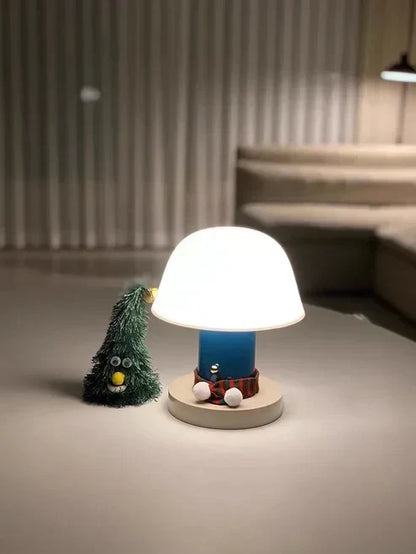 Mushroom Table Lamp with Dimmable LED Lighting and Touch Control