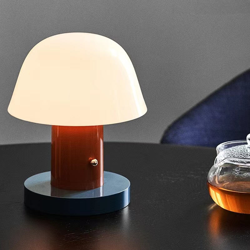 Mushroom Table Lamp with Dimmable LED Lighting and Touch Control
