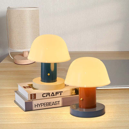 Mushroom Table Lamp with Dimmable LED Lighting and Touch Control