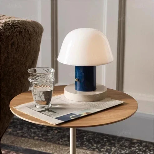Mushroom Table Lamp with Dimmable LED Lighting and Touch Control