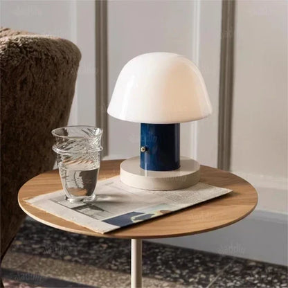 Mushroom Table Lamp with Dimmable LED Lighting and Touch Control