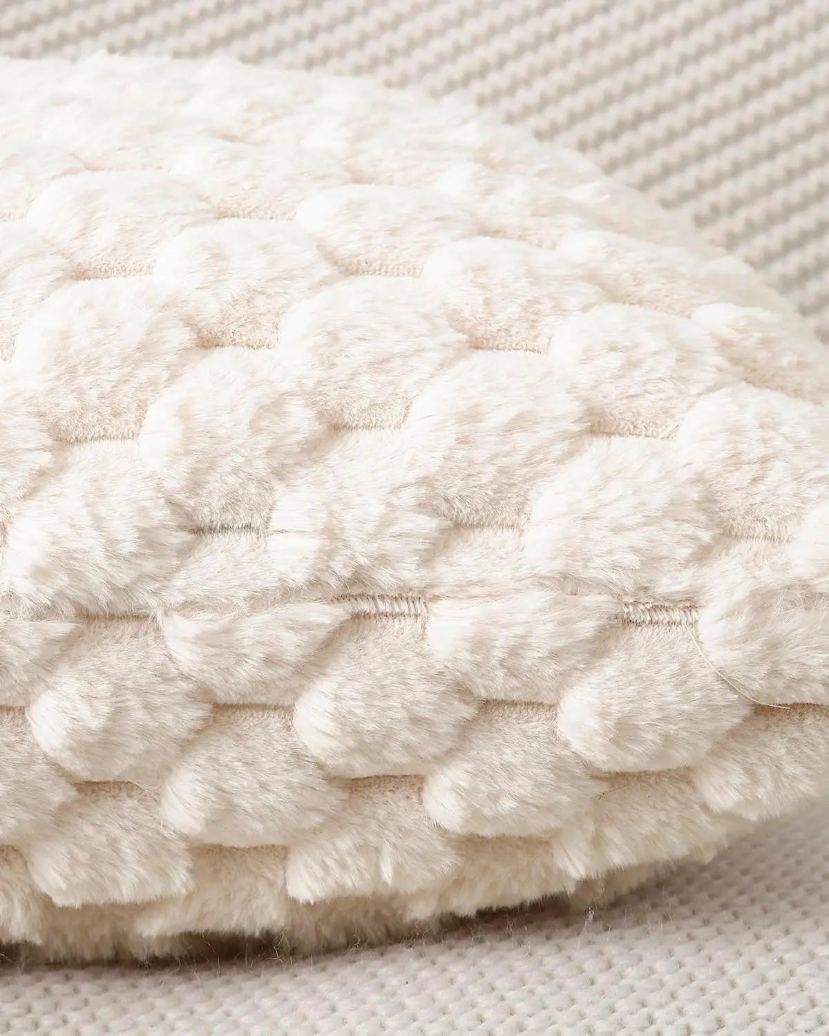 Plush Decorative Cushion with Rich 3D Texture