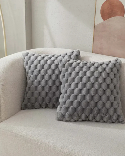 Plush Decorative Cushion with Rich 3D Texture