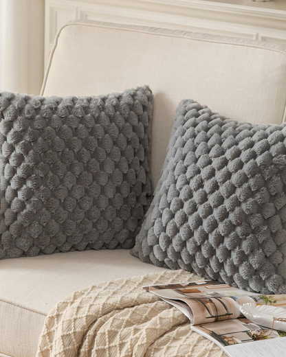Plush Decorative Cushion with Rich 3D Texture