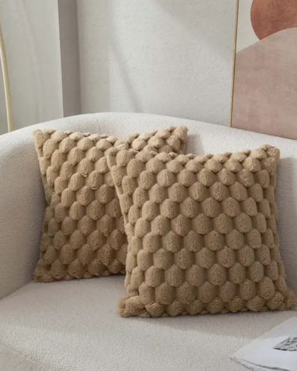 Plush Decorative Cushion with Rich 3D Texture