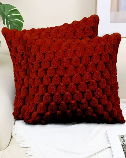 Plush Decorative Cushion with Rich 3D Texture