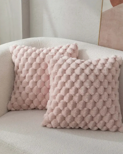 Plush Decorative Cushion with Rich 3D Texture
