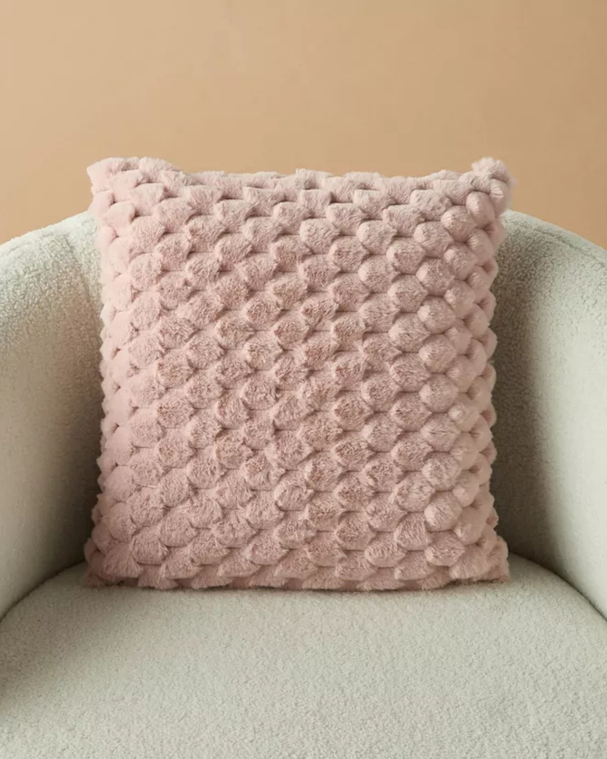 Plush Decorative Cushion with Rich 3D Texture