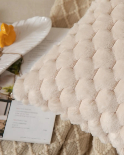 Plush Decorative Cushion with Rich 3D Texture