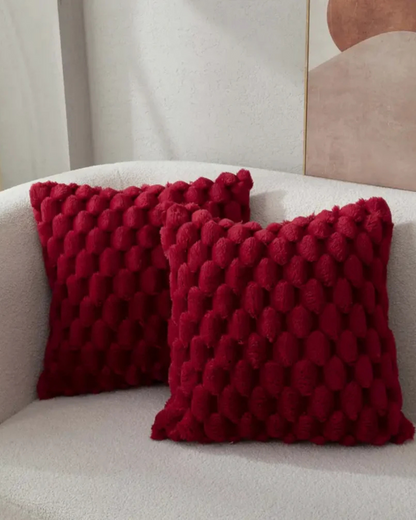 Plush Decorative Cushion with Rich 3D Texture