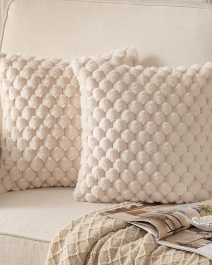 Plush Decorative Cushion with Rich 3D Texture