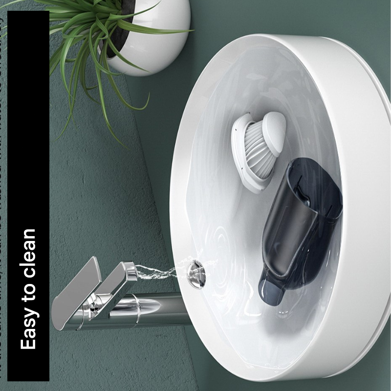 Portable Car Vacuum Cleaner with Powerful Suction and Cordless Design