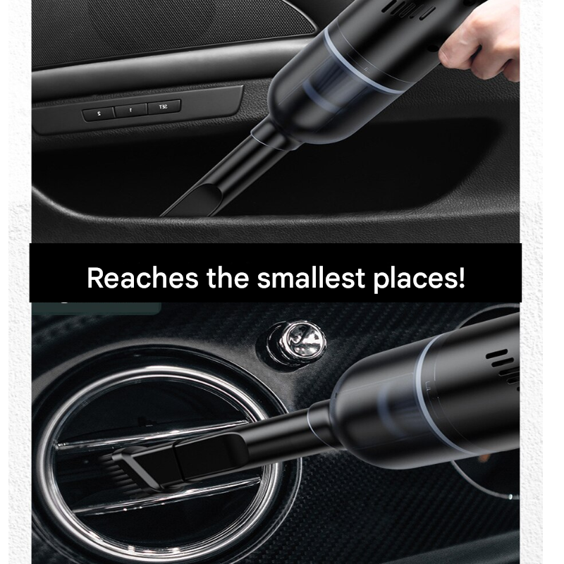 Portable Car Vacuum Cleaner with Powerful Suction and Cordless Design