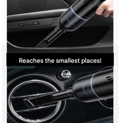 Portable Car Vacuum Cleaner with Powerful Suction and Cordless Design