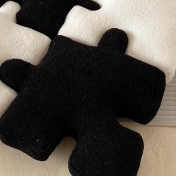 Puzzle Shaped Plush Cushion – Soft Short Plush Pillow with PP Cotton Filling