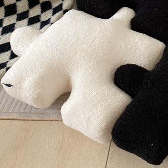 Puzzle Shaped Plush Cushion – Soft Short Plush Pillow with PP Cotton Filling