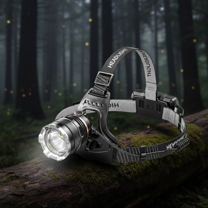 Rechargeable LED Headlamp with XHP90.2 High-Power Light