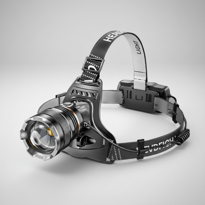 Rechargeable LED Headlamp with XHP90.2 High-Power Light