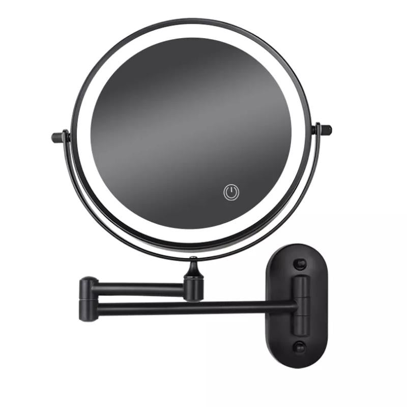 Rechargeable LED Make-Up Mirror with Adjustable Magnification