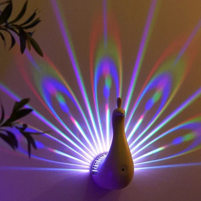 Rechargeable Wall Lamp with Multicolour Light Projection