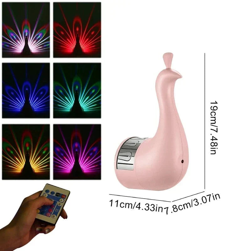 Rechargeable Wall Lamp with Multicolour Light Projection