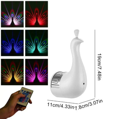 Rechargeable Wall Lamp with Multicolour Light Projection