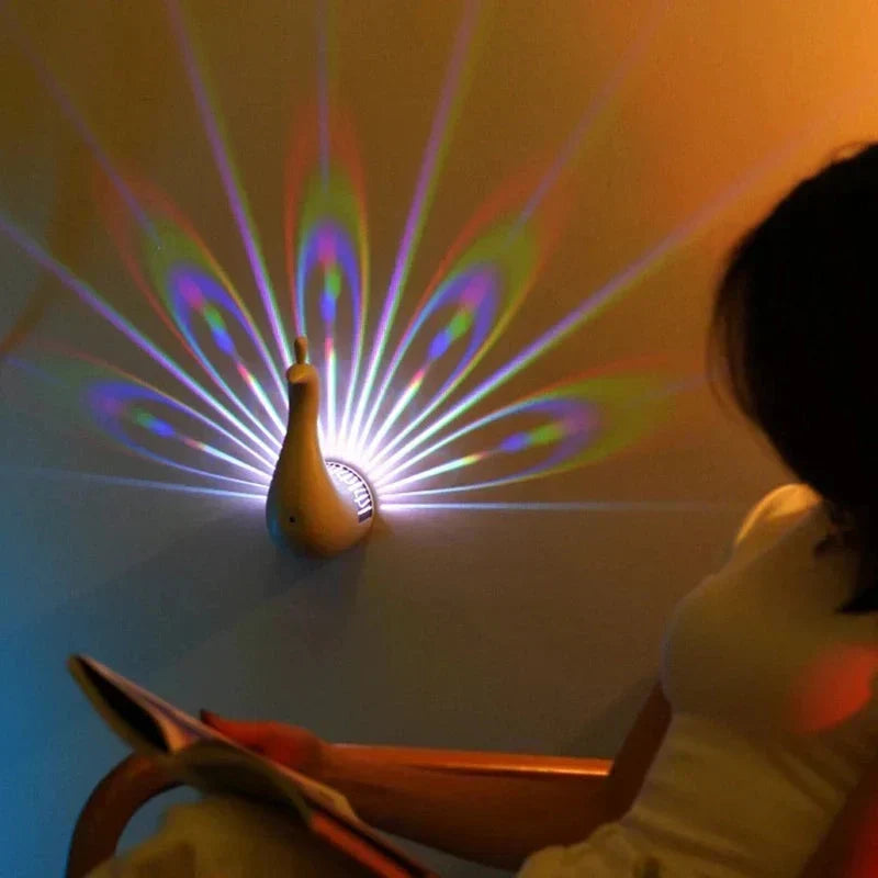 Rechargeable Wall Lamp with Multicolour Light Projection