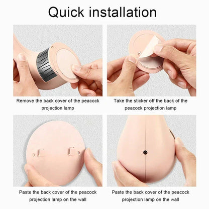 Rechargeable Wall Lamp with Multicolour Light Projection