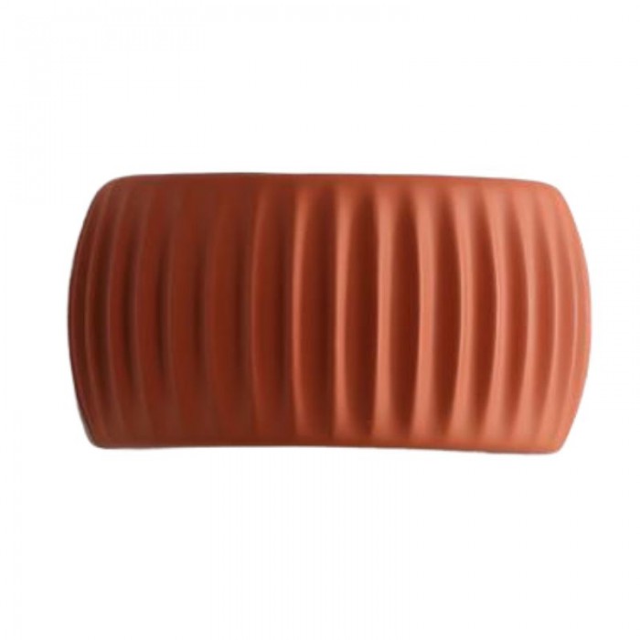 Ribbed Resin Wall Sconce with Warm Soft Lighting