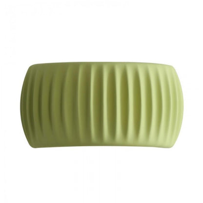 Ribbed Resin Wall Sconce with Warm Soft Lighting