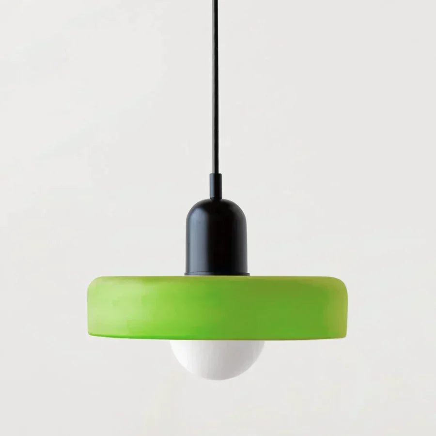 Scandinavian Glass Pendant Ceiling Lamp with Adjustable Suspension