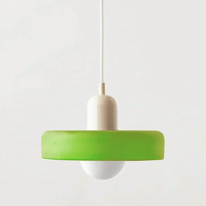Scandinavian Glass Pendant Ceiling Lamp with Adjustable Suspension