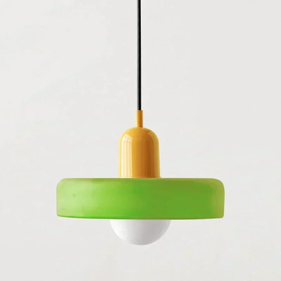 Scandinavian Glass Pendant Ceiling Lamp with Adjustable Suspension