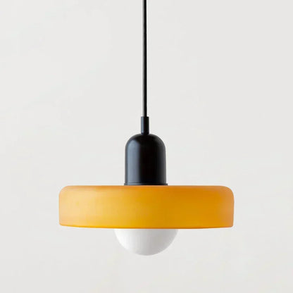 Scandinavian Glass Pendant Ceiling Lamp with Adjustable Suspension