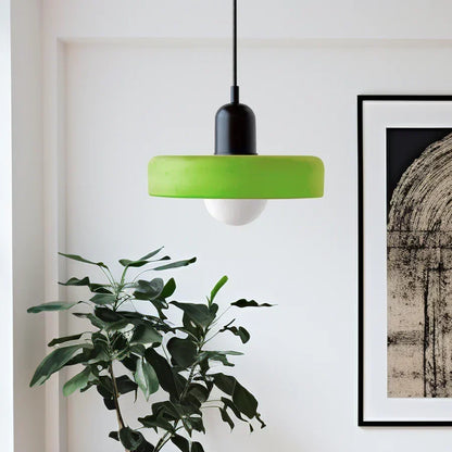 Scandinavian Glass Pendant Ceiling Lamp with Adjustable Suspension