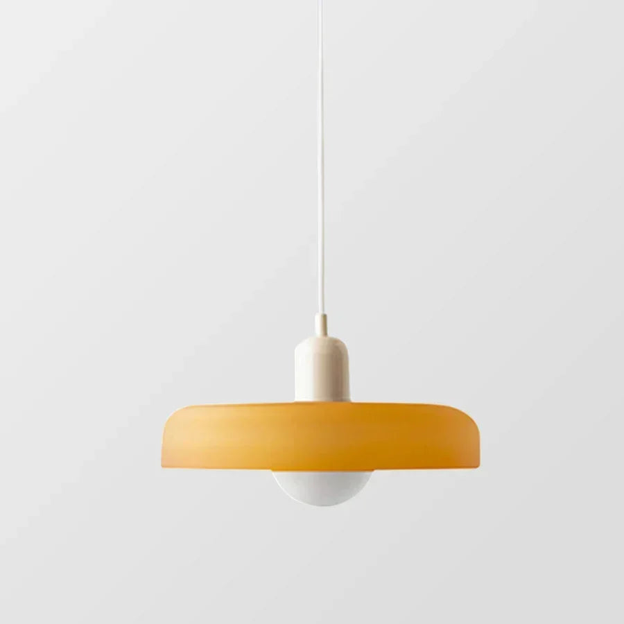 Scandinavian Glass Pendant Ceiling Lamp with Adjustable Suspension