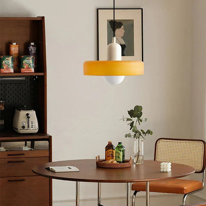 Scandinavian Glass Pendant Ceiling Lamp with Adjustable Suspension