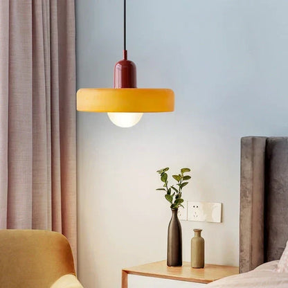 Scandinavian Glass Pendant Ceiling Lamp with Adjustable Suspension