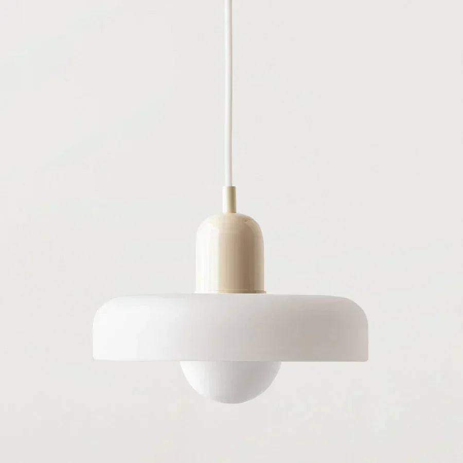 Scandinavian Glass Pendant Ceiling Lamp with Adjustable Suspension