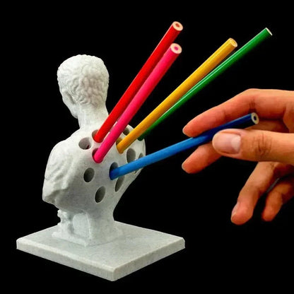 Sculptural Desk Organiser with Classic Decorative Design