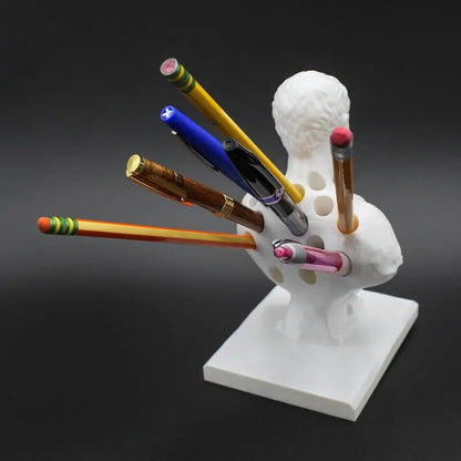 Sculptural Desk Organiser with Classic Decorative Design