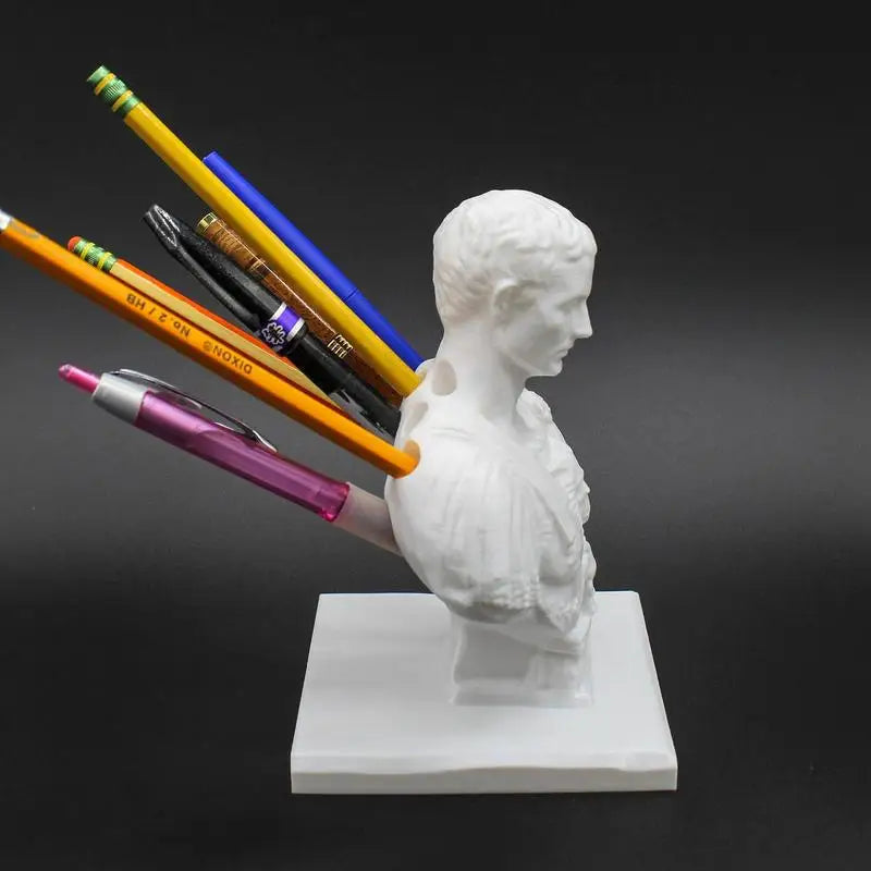 Sculptural Desk Organiser with Classic Decorative Design